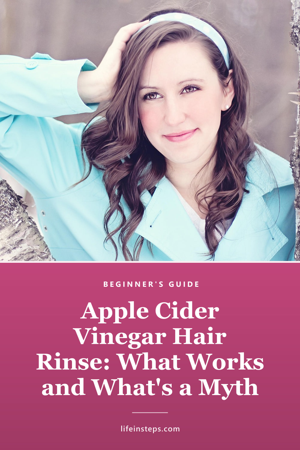 Pinterest pin: Apple Cider Vinegar Hair Rinse: What Works and What's a Myth